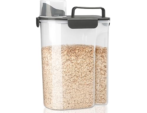 10 Lbs Dog Food Storage Container: Airtight Seal, Pour Spout, Measuring Cup