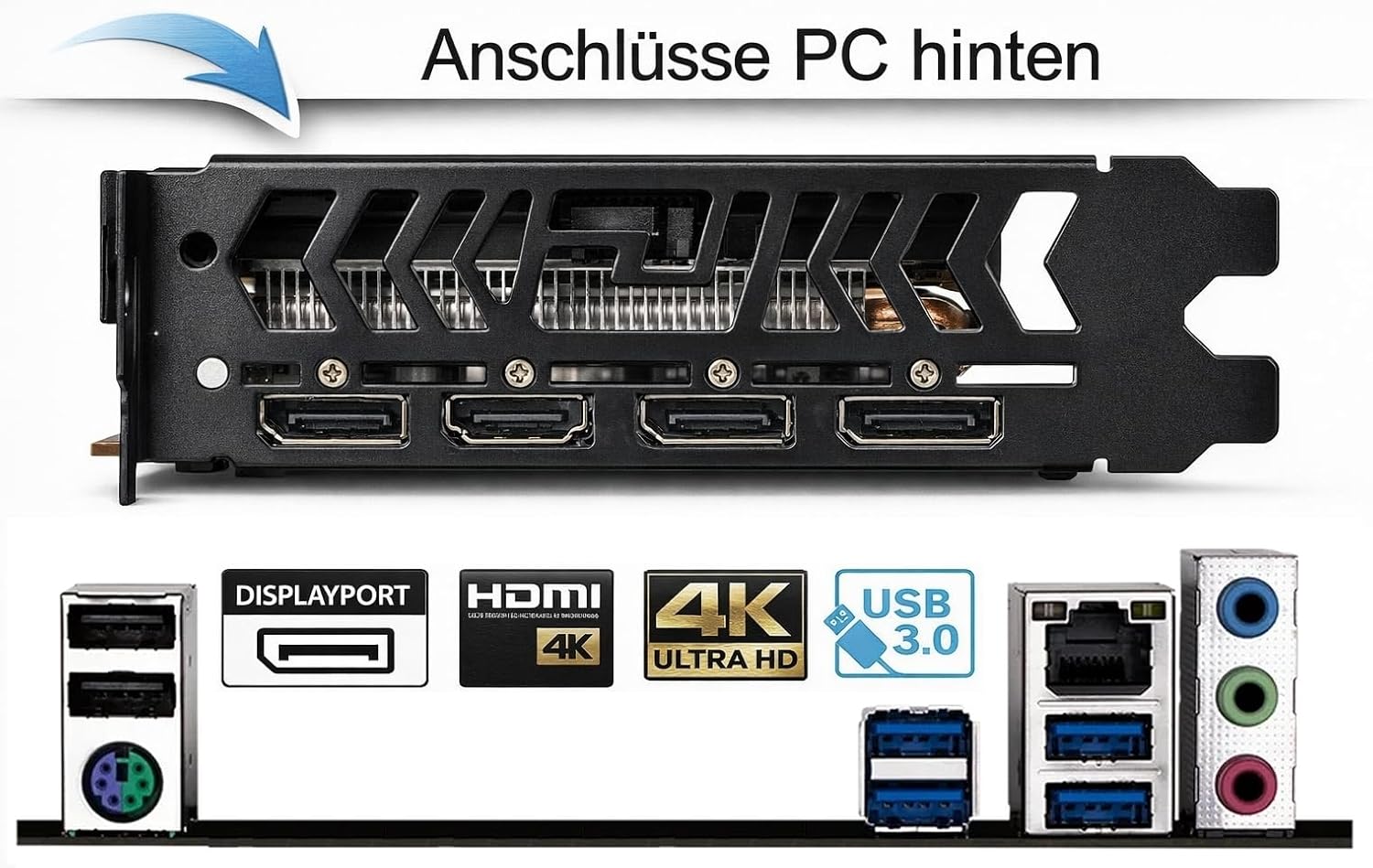 shinobee High End Gaming PC Ryzen9 6900HX 16 Threads 4.90GHz - GeForce RTX 5050 8 GB - 32 GB DDR5-4800 - 1 TB SSD - Windows 11 - WLAN - Gamer PC Computer Rechner - #8562
