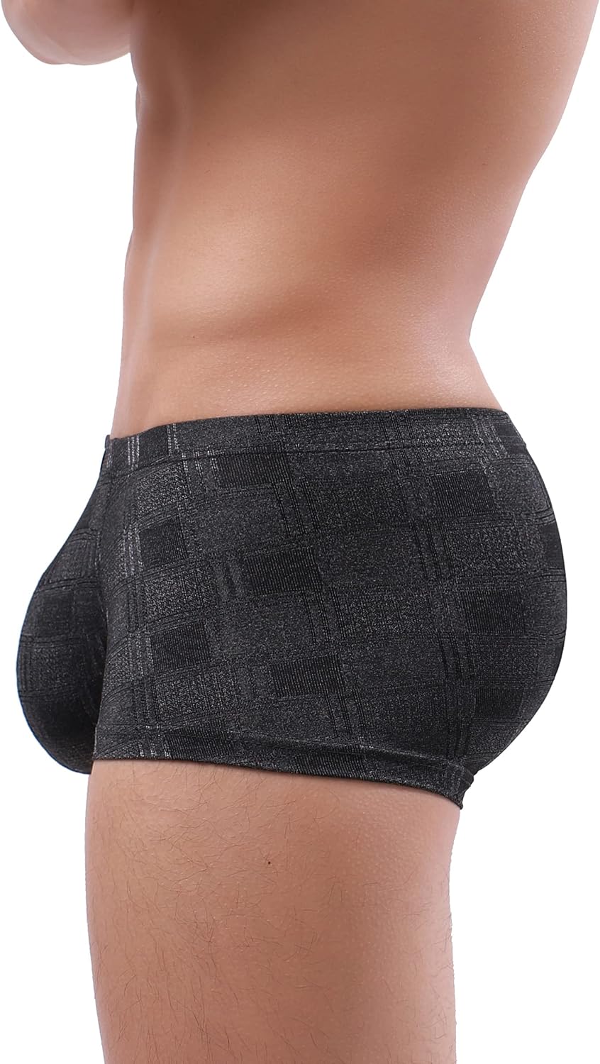iKingsky Men's Four Way Stretch Boxer Briefs Sexy Pouch Shorts Low Rise Bulge Under Panties for Men - Image 3