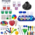200+ Kit d'expériences scientifiques pour les enfants, Projet scientifique Jouets Volcano de laboratoire Cadeaux d'anniversaire pour garçons & Filles, Ensemble de chimie, Gemstone S.T.E.M Activités éducatives