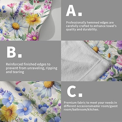 Vista 220 de Toallas de mano en blanco y negro – Toallas clásicas a rayas blancas y negras, toallas de baño modernas y sencillas, toallas de baño absorbentes