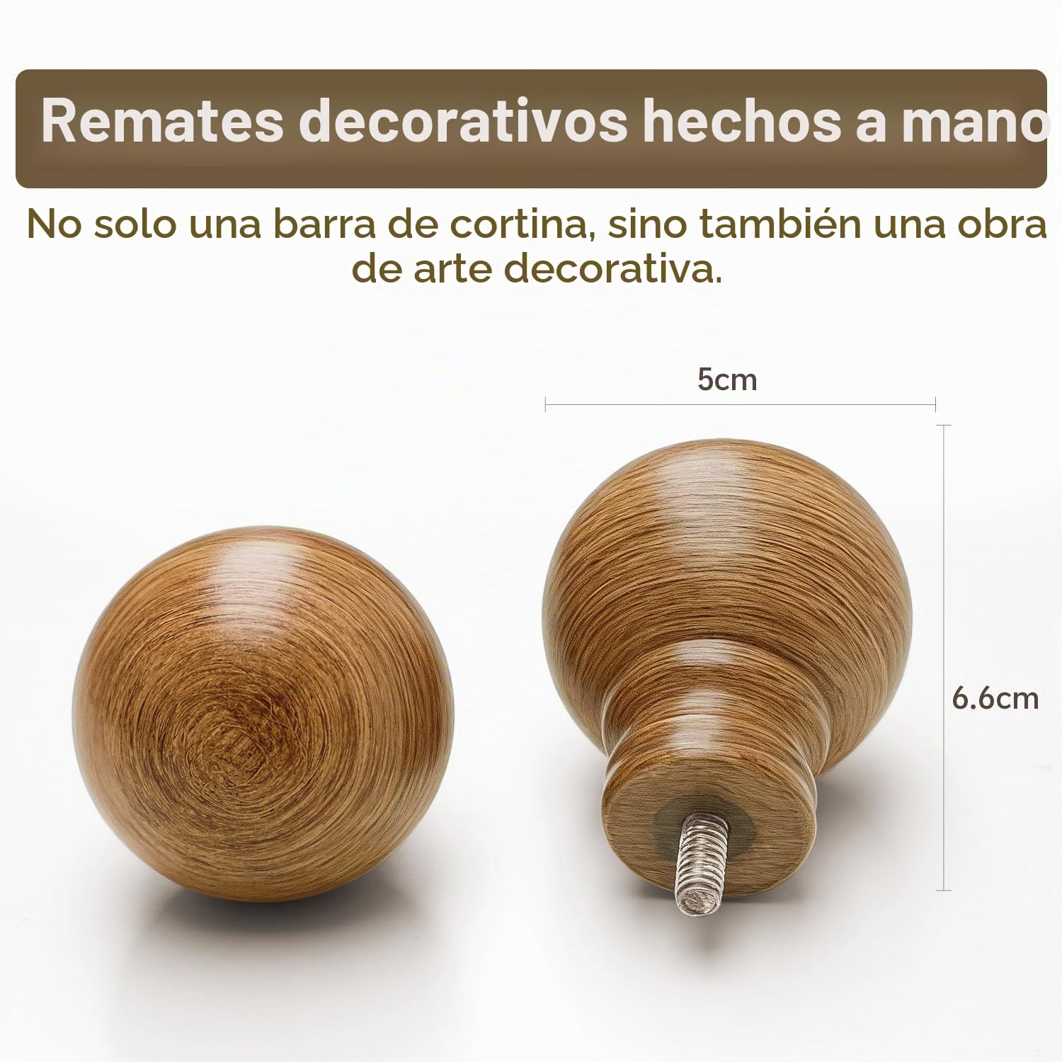 Barra De Cortinas Extensible Con Aspecto Madera,Longitud 82-292 Cm | Estilo RúStico,InstalacióN Mural,DiáMetro 25 Mm,Capacidad De Carga 15 Kg,Apta Para Interiores Dormitorio y SalóN