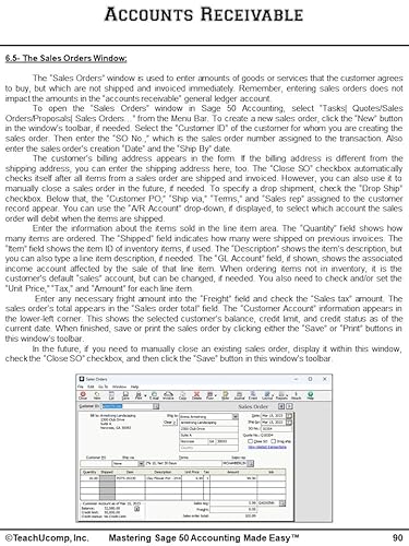 Teachucomp, Inc. Teachucomp Video Training Tutorial For Sage 50 Made Easy V. 2023 (U.S. Version) Dvd-Rom Course And Pdf Manual thumb #3