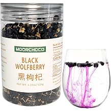 Dried Black Wolfberries/Goji Berries -120g/4.23 High in Natural Anthocyanins, for TeaDried Black Wolfberries