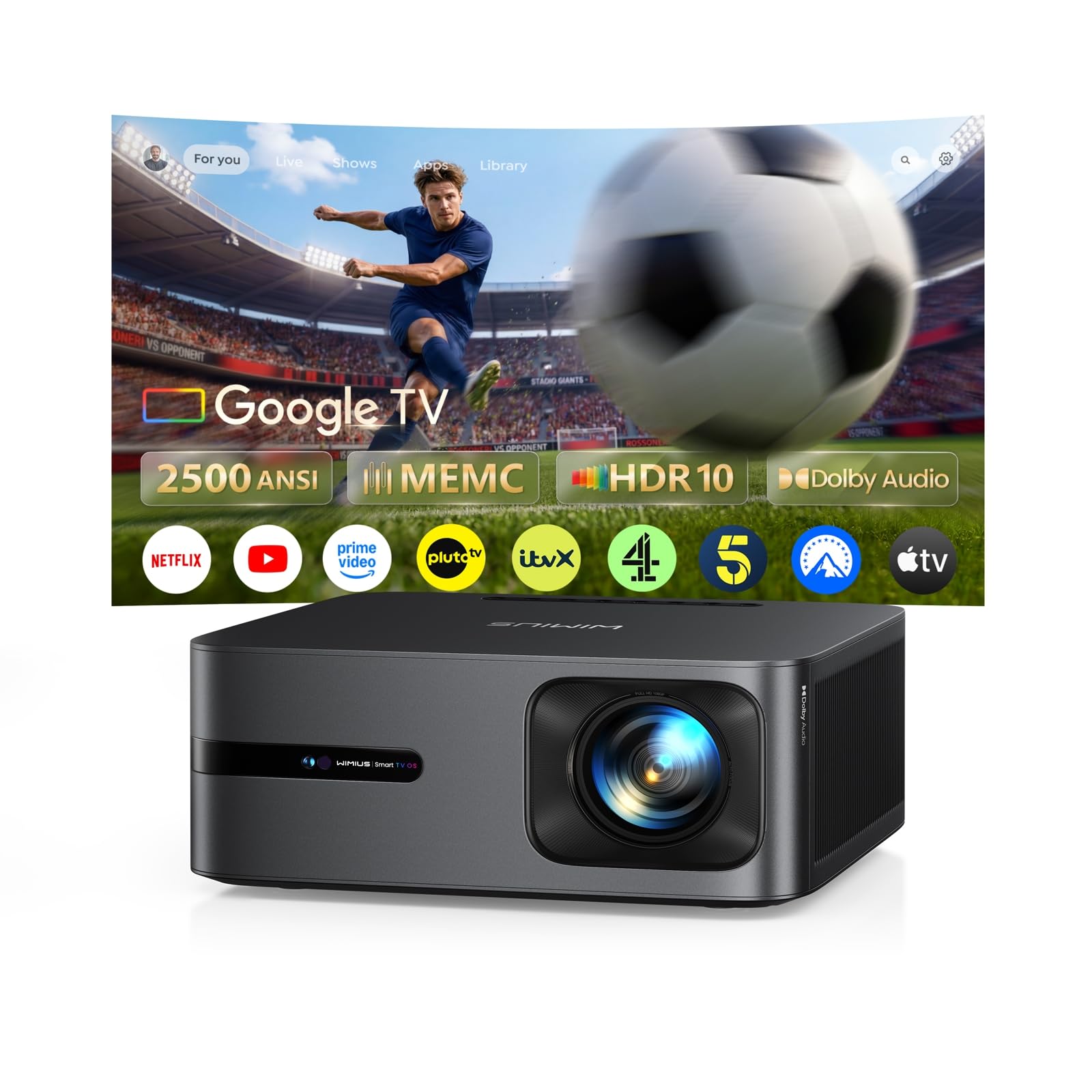 Smart Projector with GoogleTV 14.0