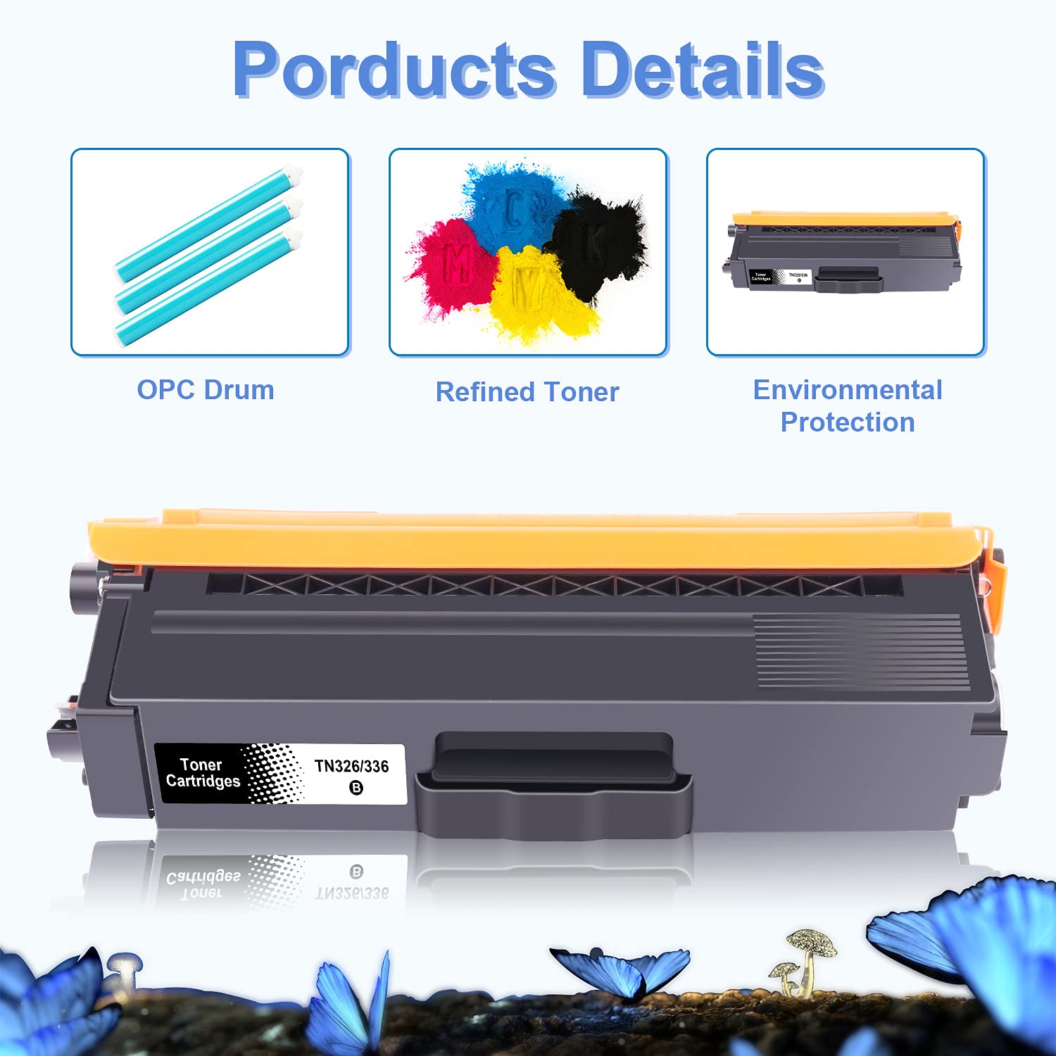 4x Toner LOSMANN compatibile per TN-336 TN-326 per Brother DCP-L8400CDN DCP-L8450CDW HL-L8250CDN HL-L8300 Series HL-L8350CDW HL-L8350CDWT MFC-L8600CDW MFC-L8650CDW MFC-L8850CDW TN-321