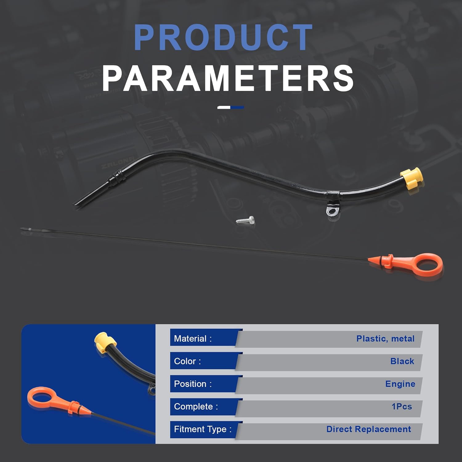 06J115610F 06J115611F Engine Oil Dipstick Tube Kit Compatible with VW Golf Jetta CC Beetle Tiguan Passat Eos Audi A3 S3 Q3 TT