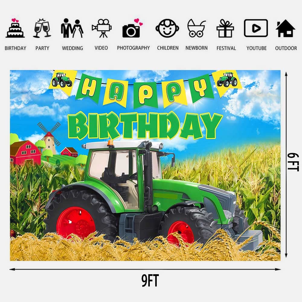 Fotohintergrund 'Rustikale Bauernhof-Scheune' – 2,4x2,4 M Vinyl, Mit Roter Scheunentür | Für Kindergeburtstag, Babyparty, Fotoshooting