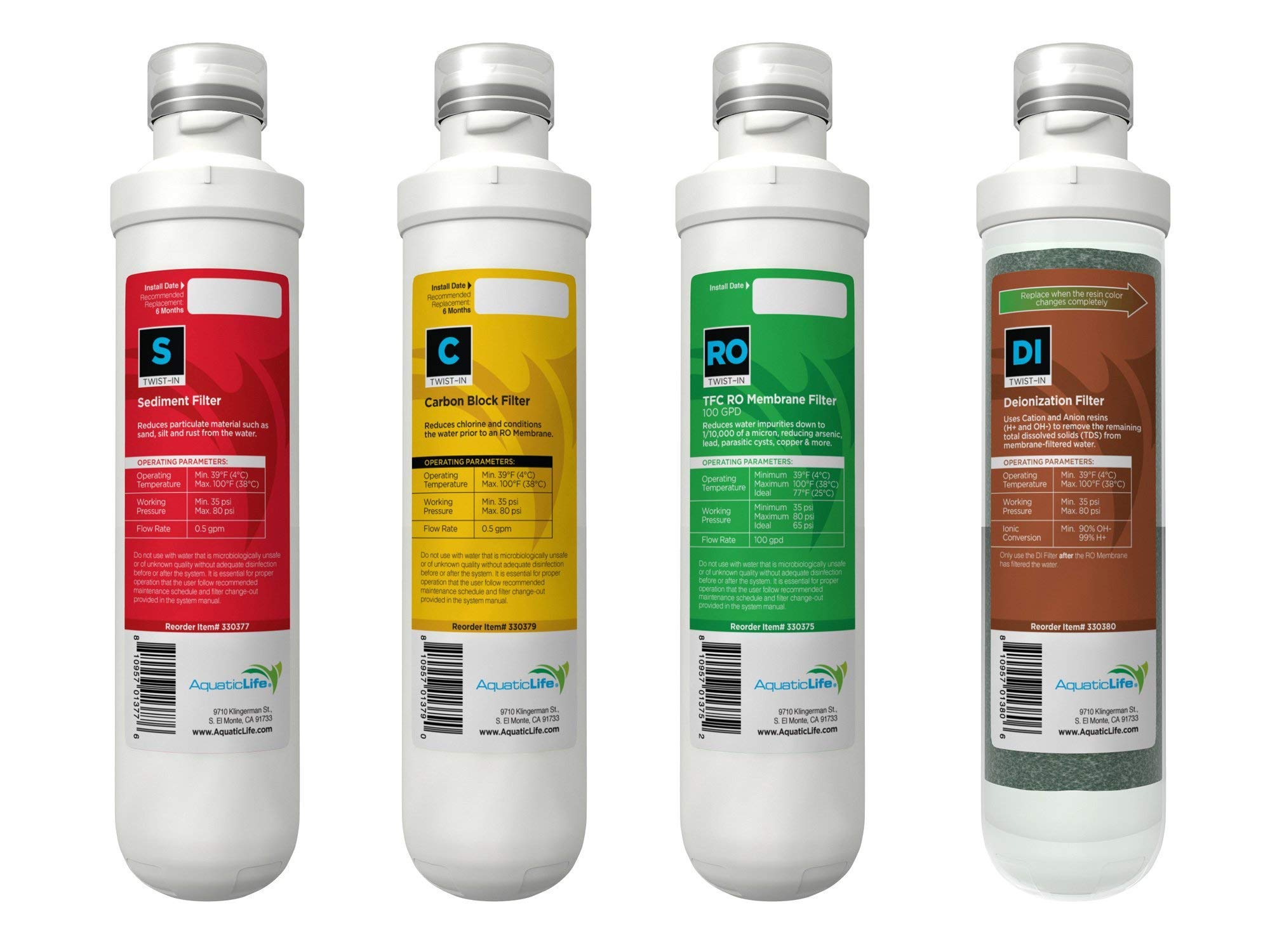 Buy AQUATICLIFE TwistIn RO/RODI Replacement Cartridges Carbon Block