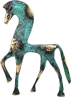 Iconsgr Ancient Greek Bronze Museum Statue Replica of Horse from Geometric Era (123)