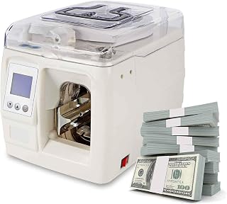 Automatic Bill Binding Machine with LCD Screen,Adjustable Temperature and Length,1.5S Per Bundle for Banks and Financial Agents