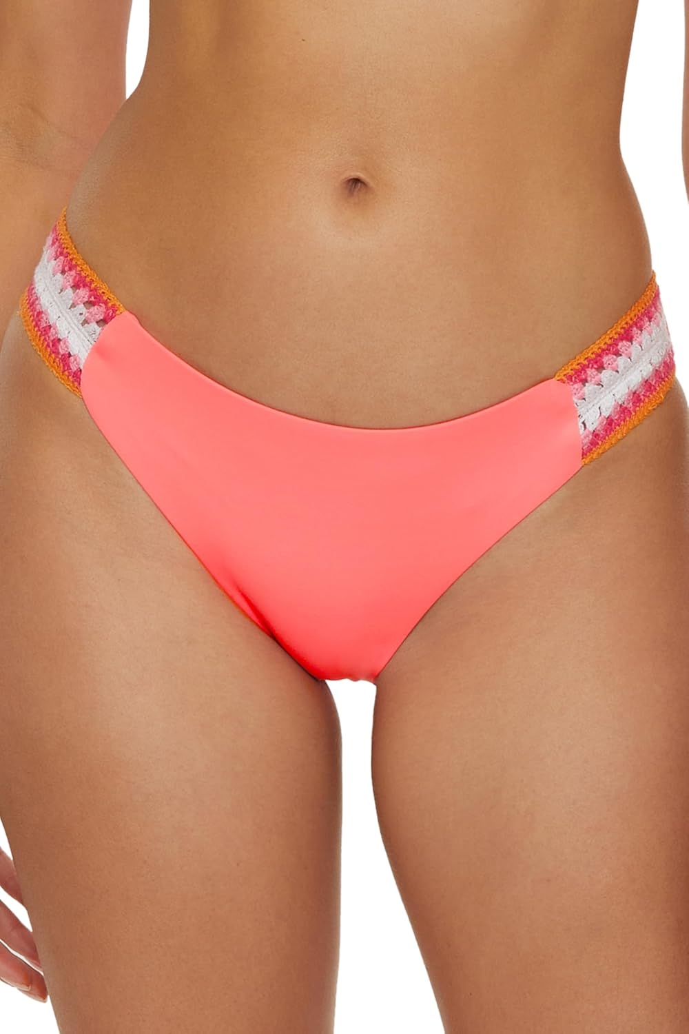 Becca Crochet Trimmed Bikini Bottom, Cheeky Coverage, Swimwear Separates for Women