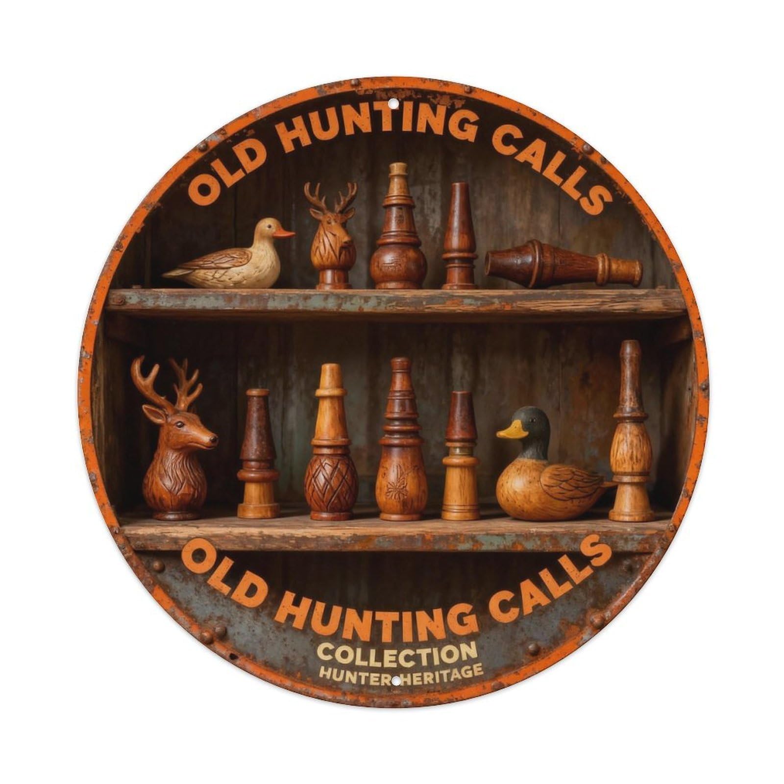 HUNTER HERITAGE Metal Tin Sign Plaque