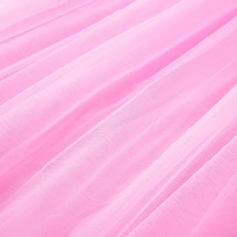 JerrisApparel Little Girls' Sequin Mesh Flower Ball Gown Party Dress Tulle Prom