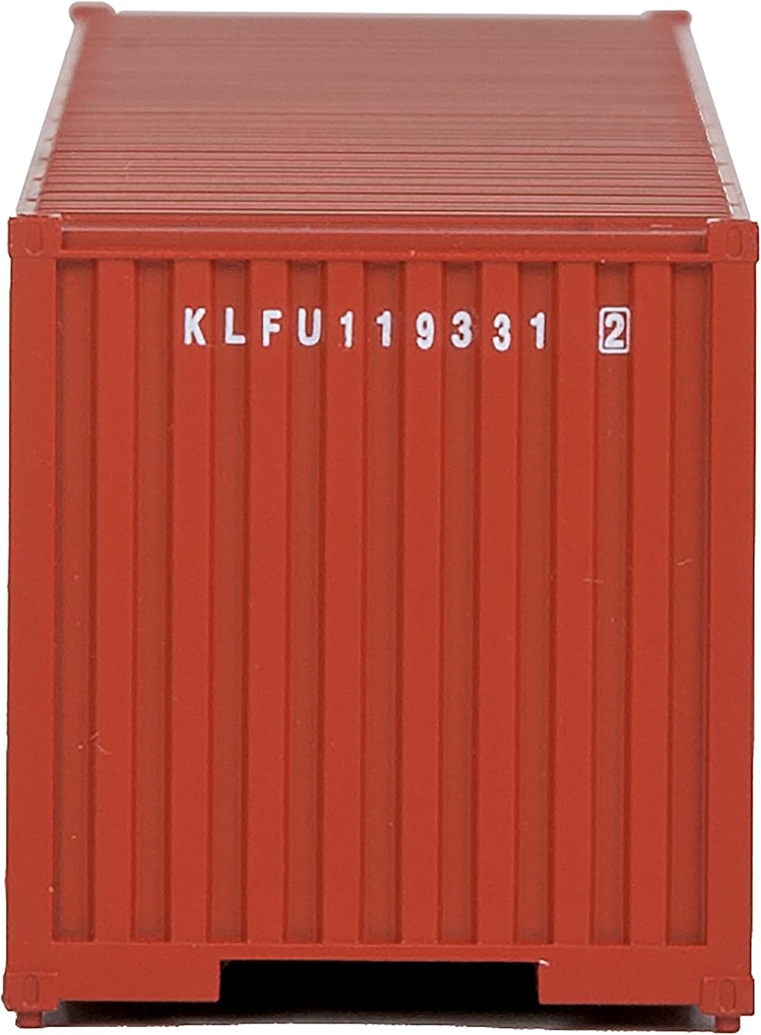 Walthers SceneMaster 40' Corrugated Container-K-Line (red, White) 949-8153 HO Scale Model Railroad - Freight Model
