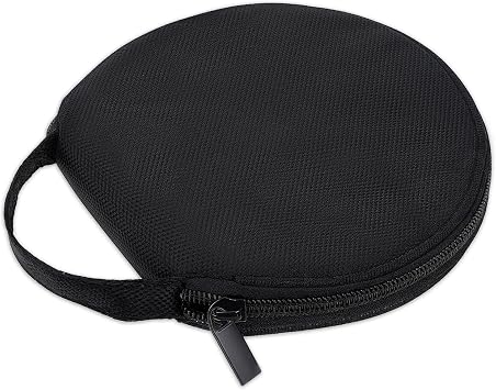 أكسفورد CD Case DVD Storage Binder Binder 20 Capacity Black Portable Wallet Round Dividers Folder for Car، Home، Travel Carrying Organizer