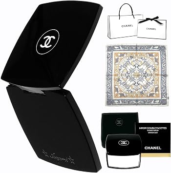 Chanel Mirror, Mirroire, Double Facet, Compact Mirror, Cosmetics, Hand Mirror, Gift Star Mark