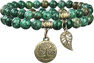 Chakra Bracelets for Women, 2 Pcs Chakra Crystal Bracelet, Healing Balan...