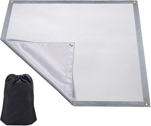 Tapete cuadrado resistente al calor, protector de cubierta ignífugo, tapete de parrilla para protección de césped, quema de madera, almohadilla de