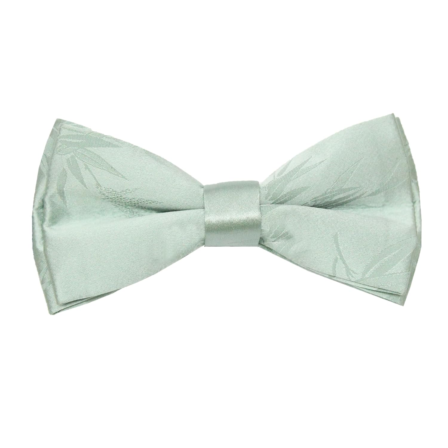 TIE STUDIO Mens Formal Bow tie | Satin | Silk | Size -Standard | Premium fabric | Superior Clip Hold | Packaging – Box | Colour – Light Green |