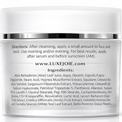 Miniatura 2 de Crema hidratante antioxidante radiante de 1.7 oz Squalane Crema facial para mujeres envejecidas para piel seca, sensible, hidratante facial,