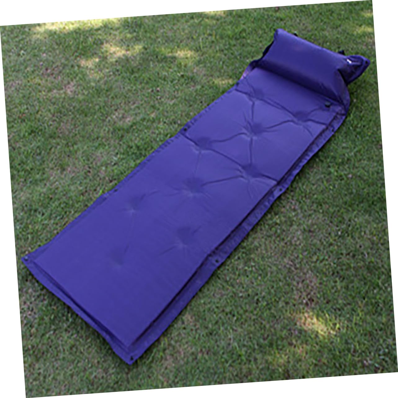 BESPORTBLE Colchoneta Inflable para Acampar Portátil y Compacta de Poliéster y PVC, Resistente Humedad, Adecuado para Actividades al Aire Libre y Viajes