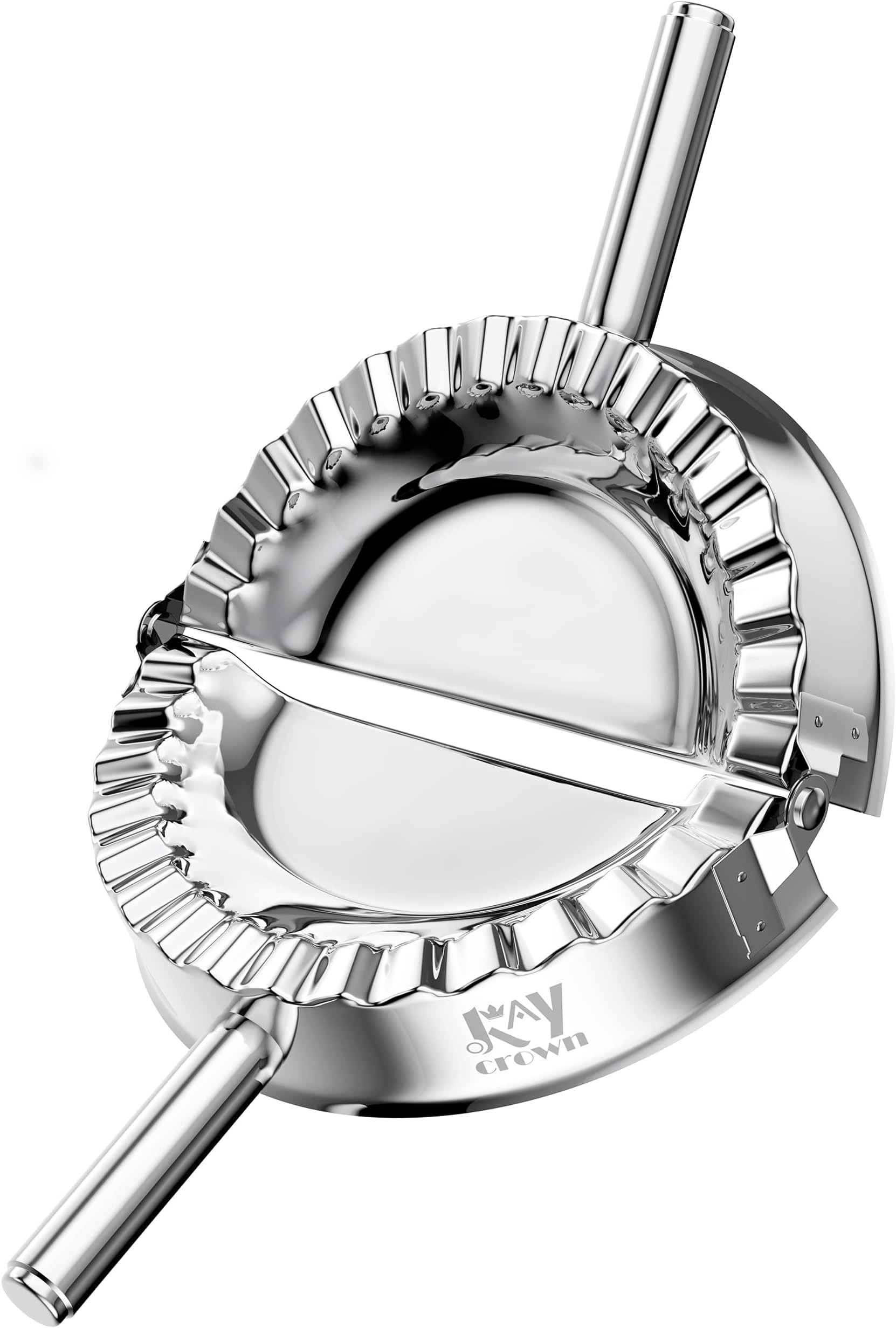 6 Inch Empanada Press, Stainless Steel Dumpling Maker Dough Cutter Dumpling Mold for Empanada, Dumpling, Ravioli, Pierogi, Turnovers, Calzone (XL: 6 inch)