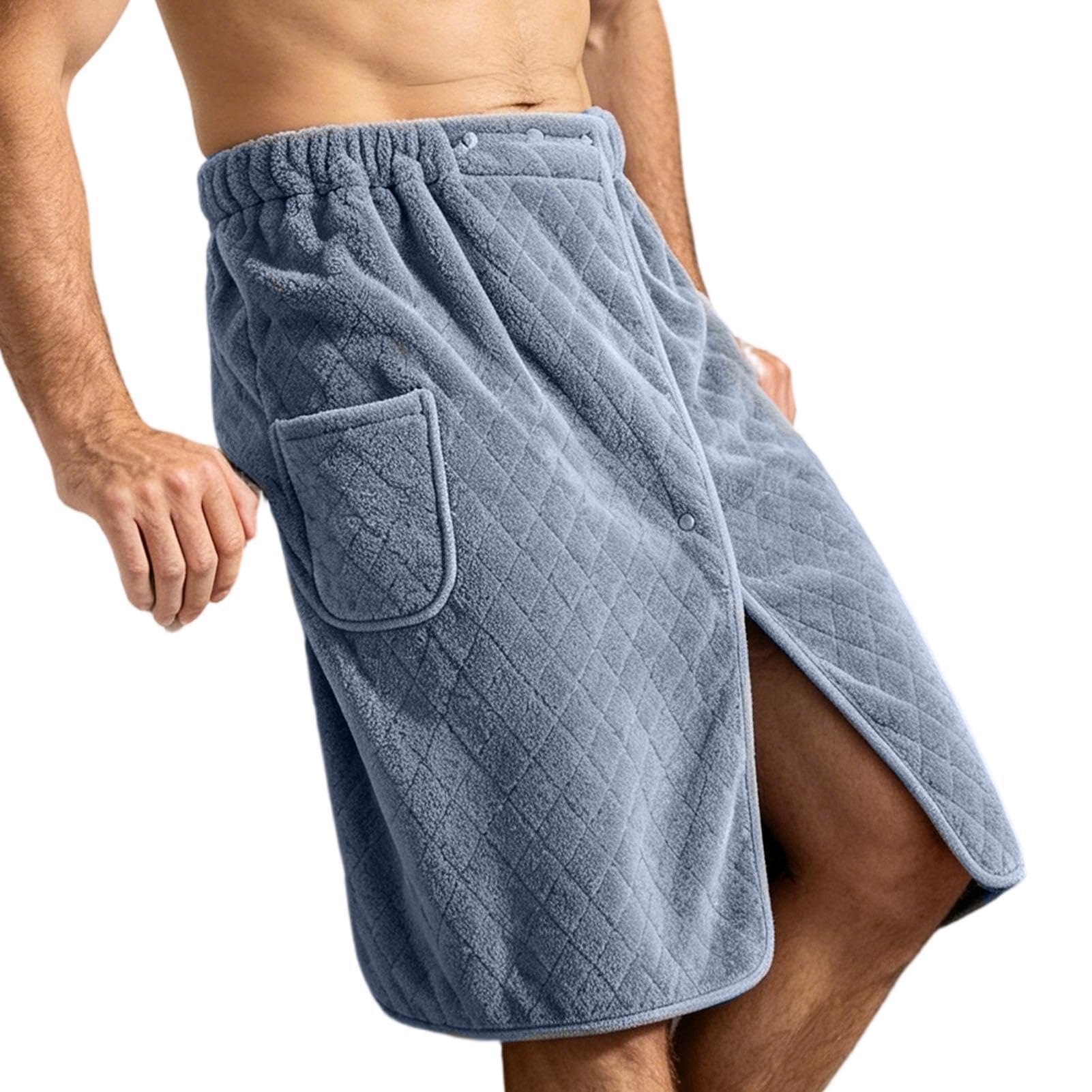 Serviette douche enveloppante homme à taille élastique ajustable pour spa