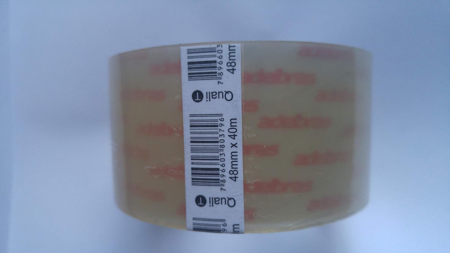 Fita para Empacotamento, Adelbras 0811000018, Transparente, Pacote de 4