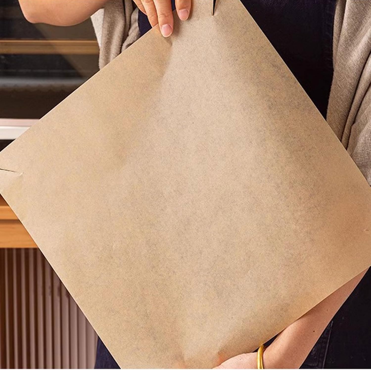 100pcs Practical Parchment Paper Sheets 34x34cm Nonstick High Temperature for Baking on Half Sheet Pans High Paper