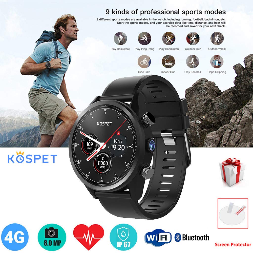 Amazon.com: Kospet Hope Lite - Reloj inteligente 4G (1.39 pulgadas, Android  7.1, MTK6739, Quad Core, IP67) : Celulares y Accesorios