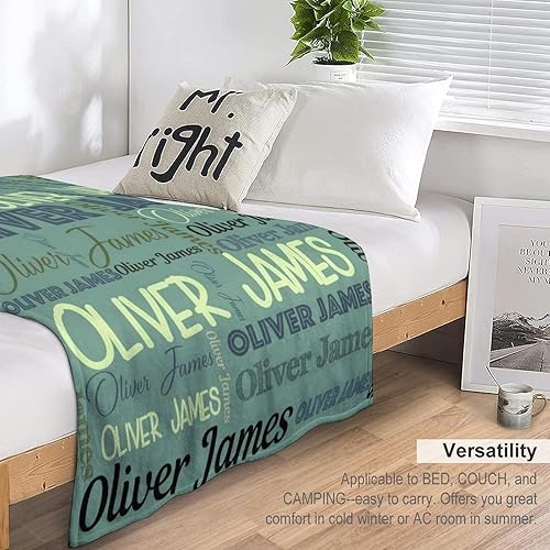 Miniatura 48 de Manta personalizada para bebés, niñas y niños, mantas de bebé personalizadas con nombre, mantas personalizadas para niños, manta de bebé