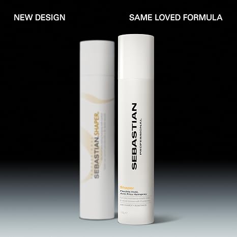 Sebastian Professional Shaper Hairspray, 50 VOC% | Flexible to Medium Hold | Brushable with Control | Packaging May Vary