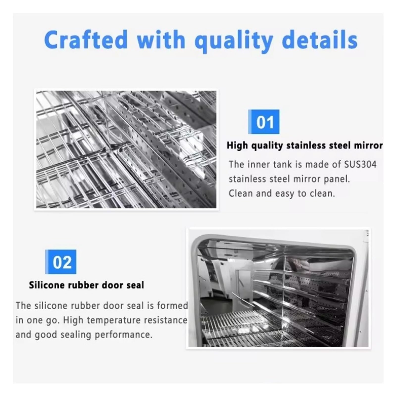 Horno De Secado A Chorro Escritorio, Calefacción Doble Capa, Esterilizador Aire Caliente Dental Vertical Digital, Laboratorio Control Preciso De La Temperatura | 48L