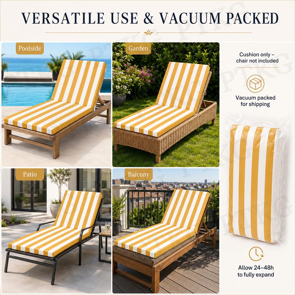 Matelas pour Transat Exterieur ImperméAble Coussin Fauteuil