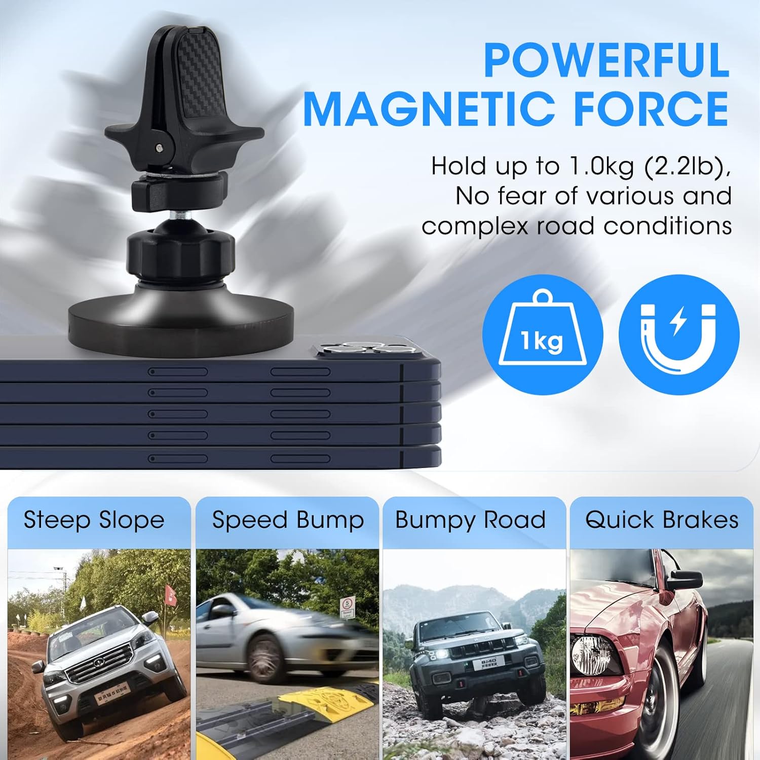 Magsafe Car Mount Charger, 15W Fast Charge Air Vent Car Phone Holder Compatible with MagSafe iPhone 14/13/12 Pro Max, Pro, Mini & MagSafe Case (Black)