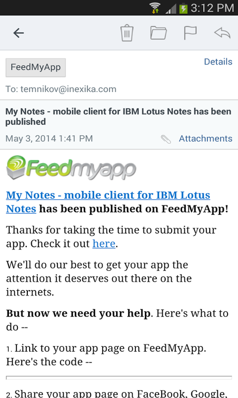 My Notes - mobile client for IBM Notes - App on Amazon Appstore