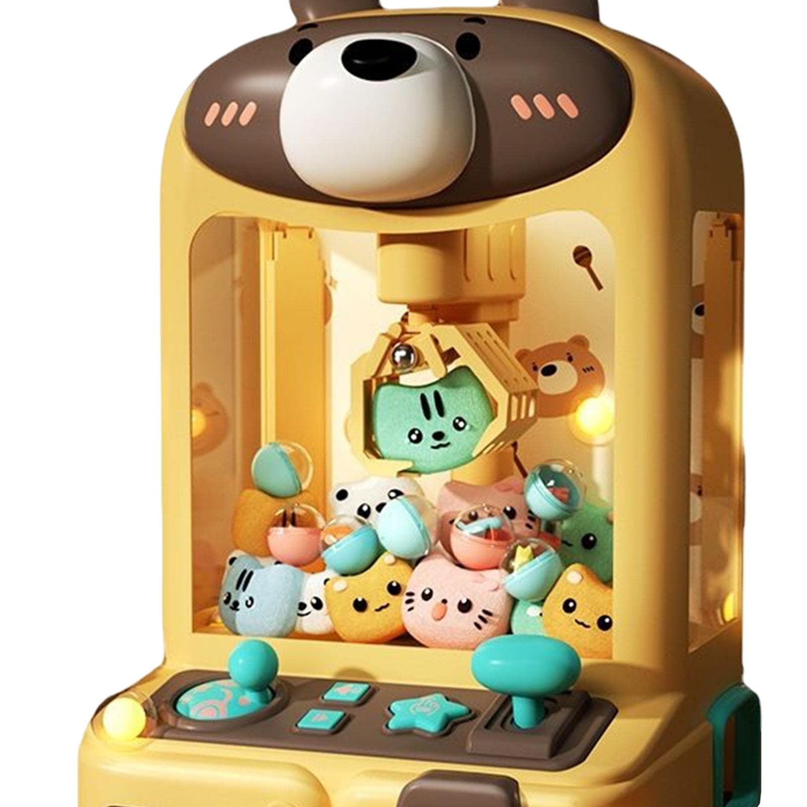 Claw Machine Arcade Game Arcade Candy Capsule Claw Game Giocattolo per Ragazzi Ragazze, Orso