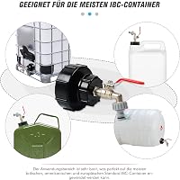 STEEIRO IBC Tartály Kifolyó Csap 1/2 Hüvelyk Sárgaréz Víztartály Adapter Kert Tömlő Csatlakozó Golyóscsap Tartozék 5