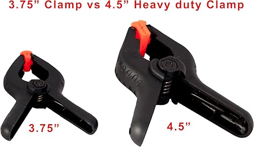 Miniatura 7 de Abrazaderas de muselina resistentes de 4 12 pulgadas paquete de 6