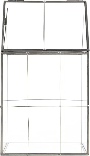 Miniatura 3 de D'Eco - Terrario geométrico de vidrio para plantas (6 x 5 x 11), centro de mesa de otoño para suculentas, plantas de aire y musgo, decoración para