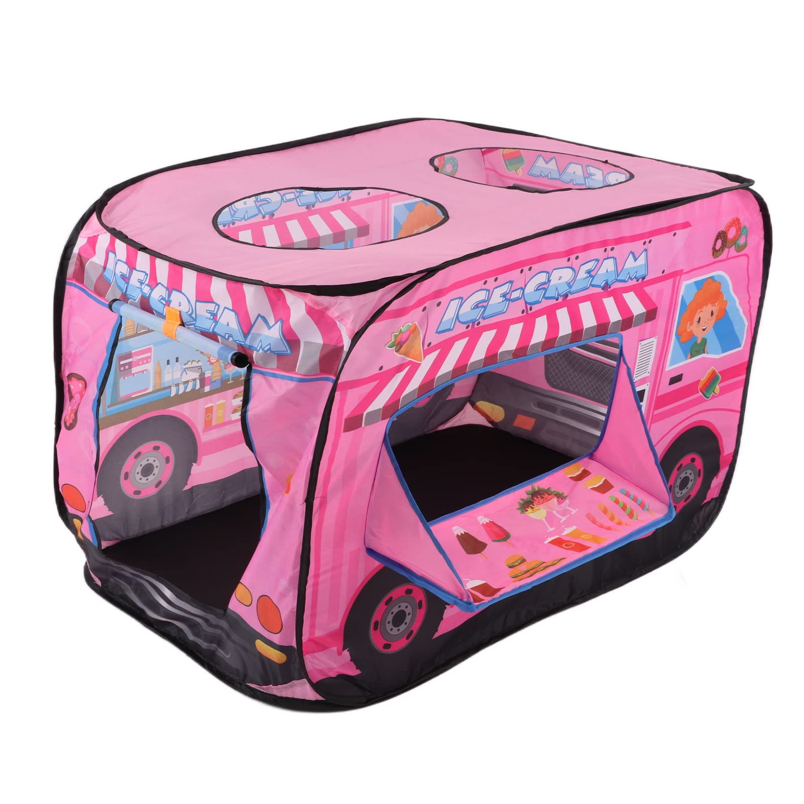 Prevessel Up Play Tent Ice Cream Truck Up Kids Playhouse for Indoor and Outdoor Activities - Image 4