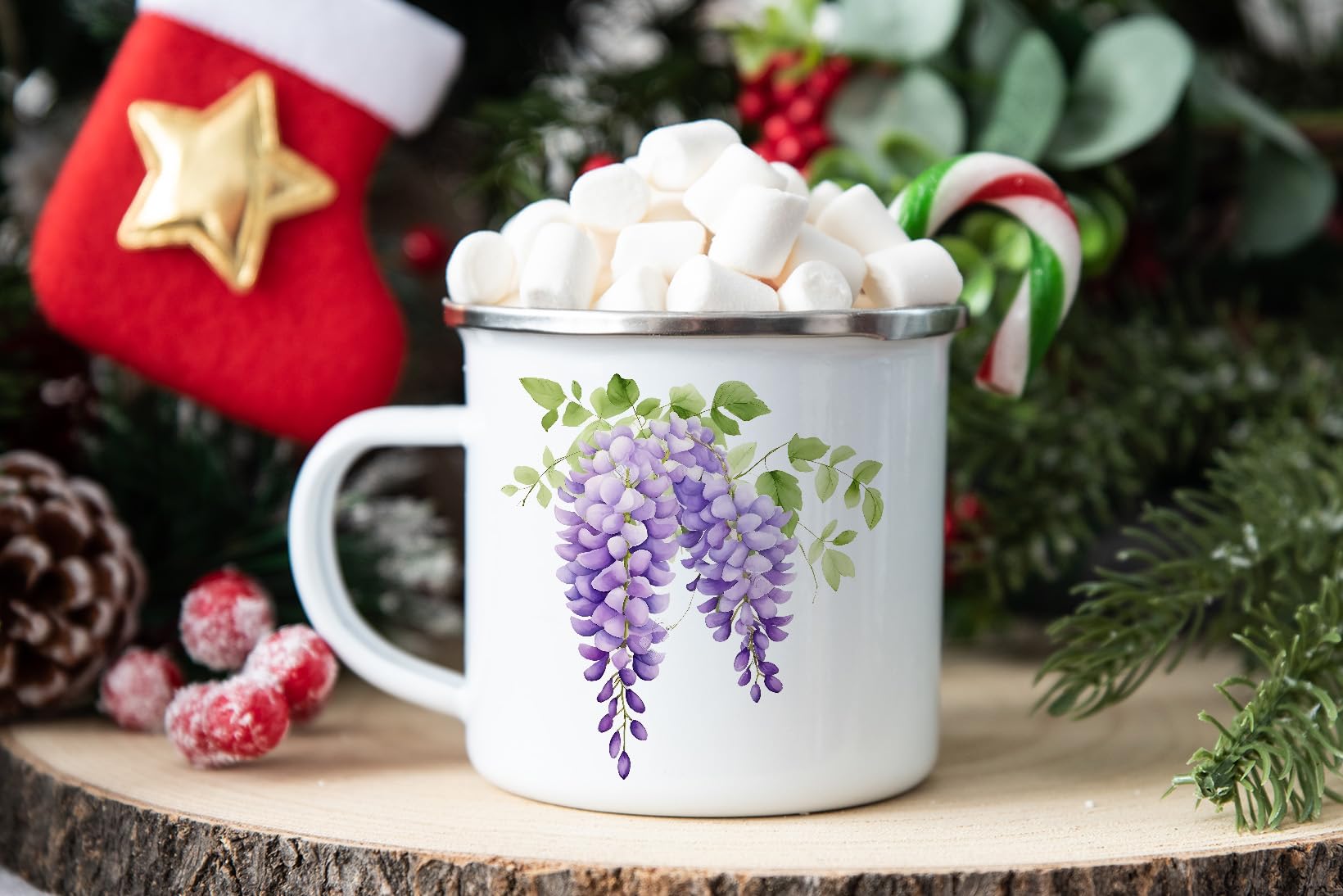 MAXIKIWI - Durable Enamel Coffee or Tea Camping Mug for Indoor Outdoor Use - Gardening Collection - 350ml - Image 6