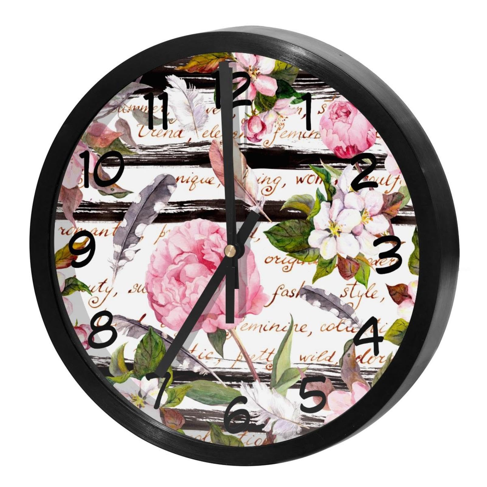 Horloge murale silencieuse sans tic-tac pour éliminer les bruits nocturnes