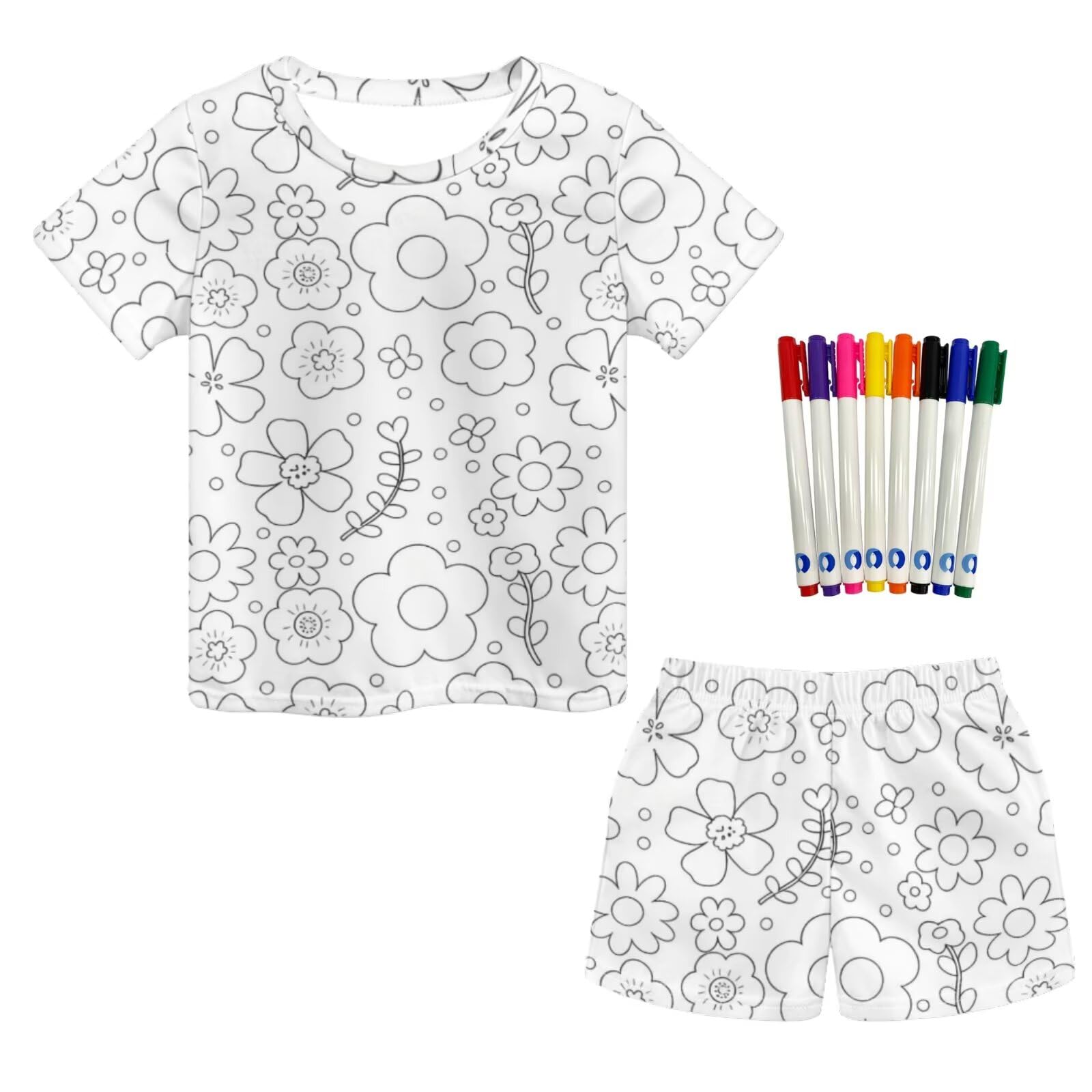 Ensemble de pantalons colorés pour enfants résistant à la chaleur - 7