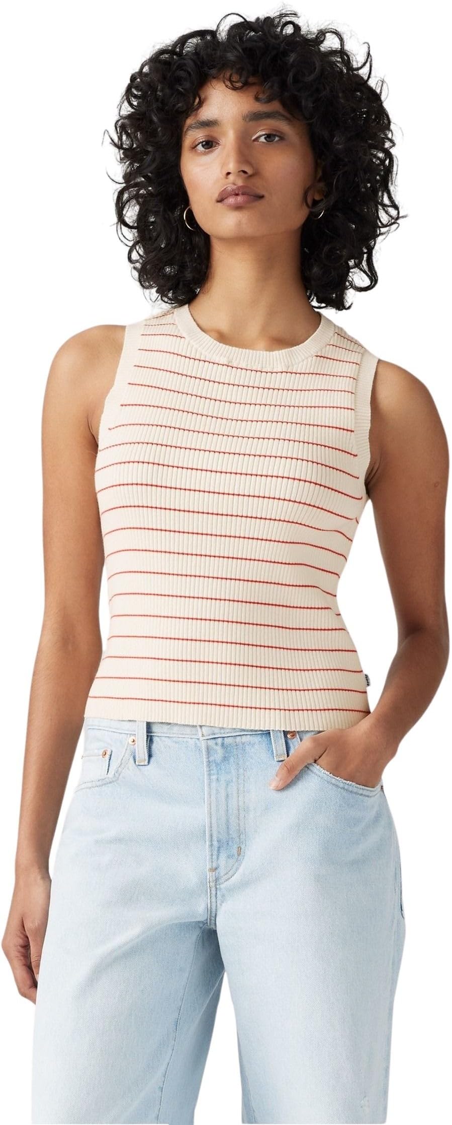 Levi's Mujer Camiseta de Tirantes Ocean con Cuello Redondo, Slim Fit