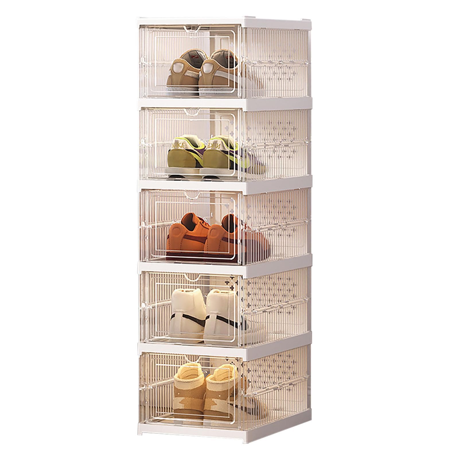 Armoire à chaussures pliante pour placard et entrée au design épuré
