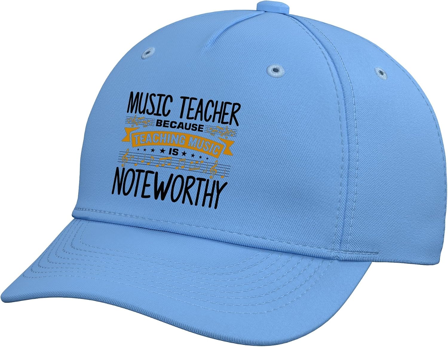 Funny Music Educator Design for a Music Teacher Adjustable Baseball Hat
