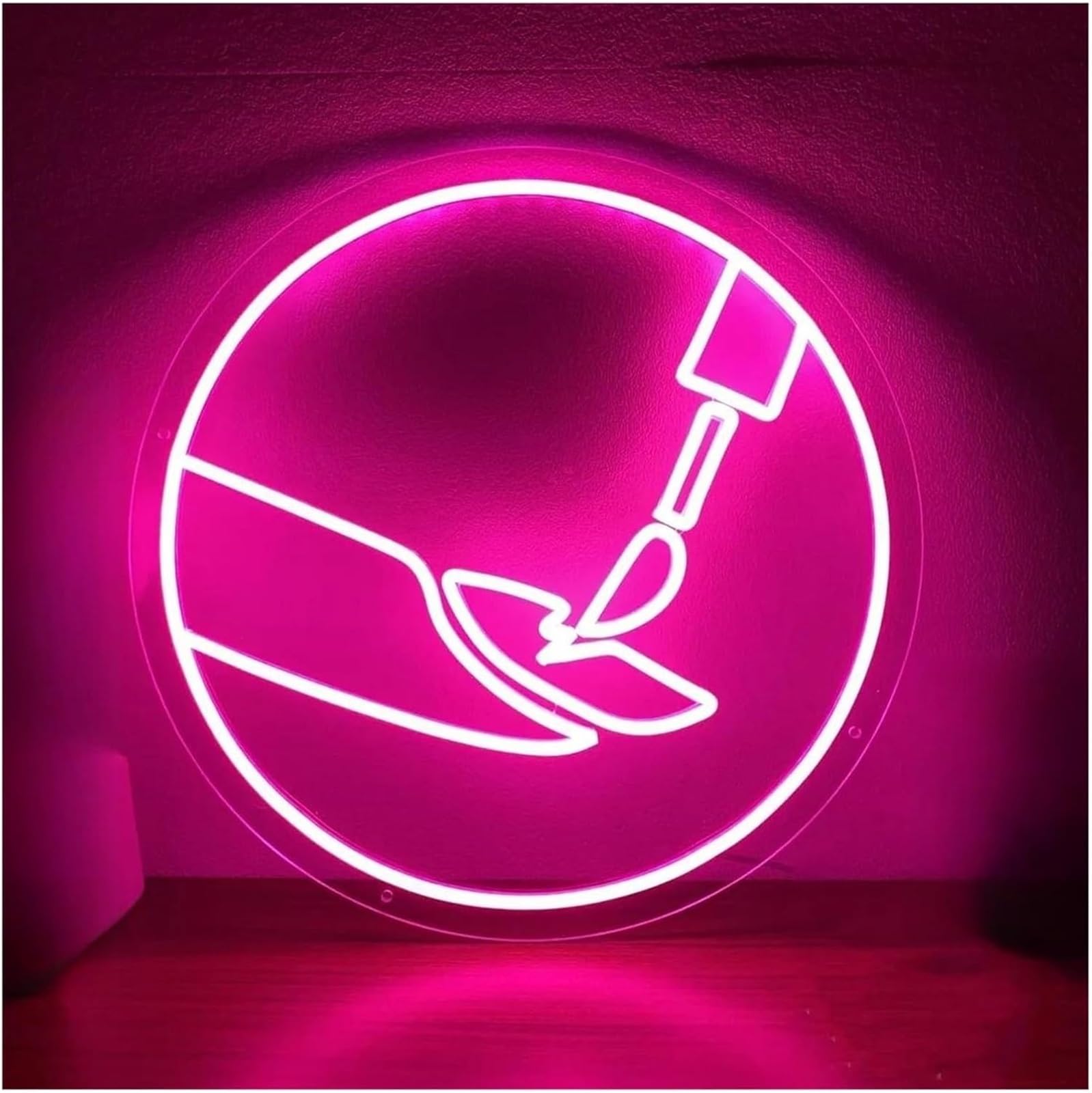 Wexxaii neon Light Sign Soothing Ambiance Neon Signs Lamp for Nail Artists, Lights for Nails Powered by(35CM)