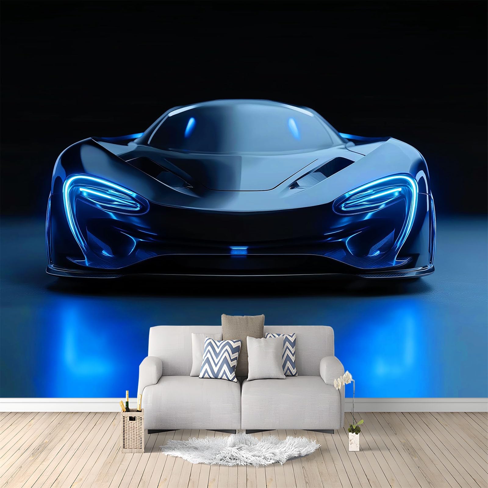 Papier peint intissé Voiture De Course pour chambre de garçon et bureau